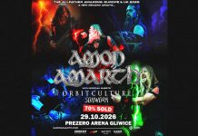 Amon Amarth wystąpi w Gliwicach wraz z Orbit Culture i Soilwork!